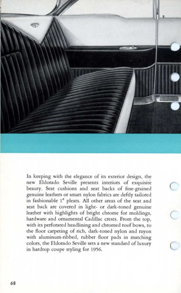 1956 Cadillac Salesmans Data Book Page 123